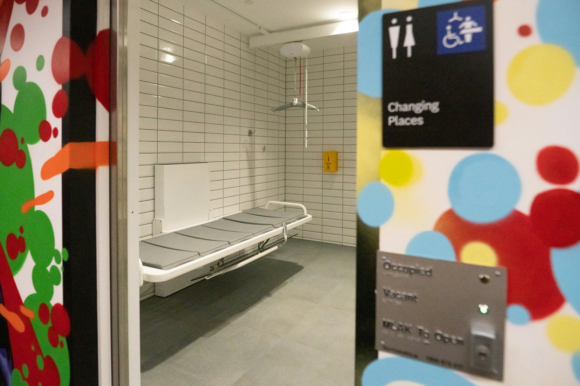 Changing Places bathroom entry at Fed Square