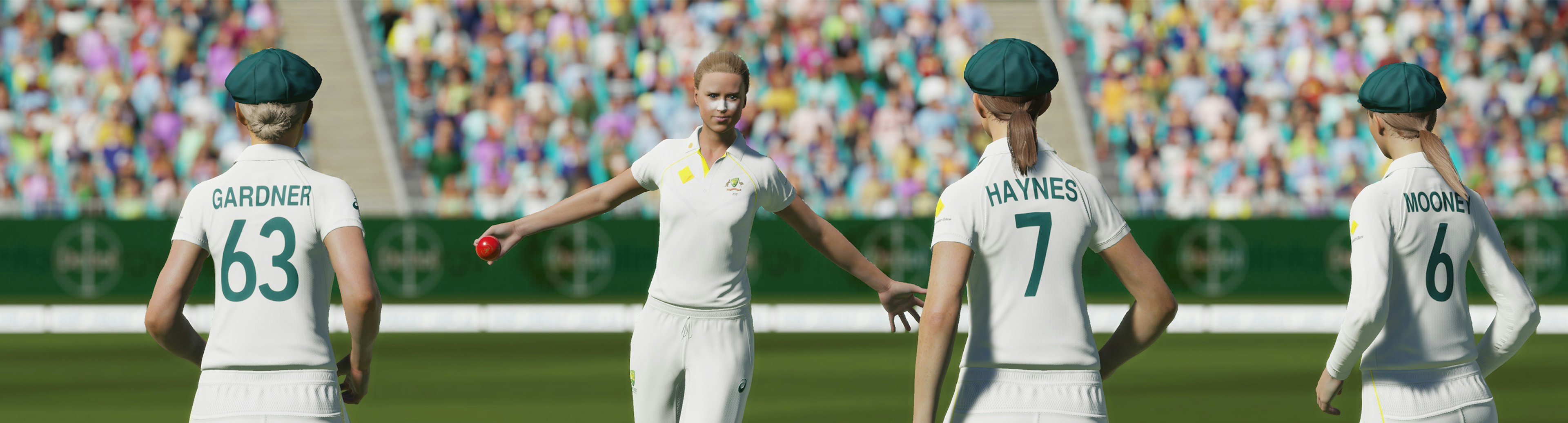 Australian women's cricket team in Cricket 22 from Big Ant Studios