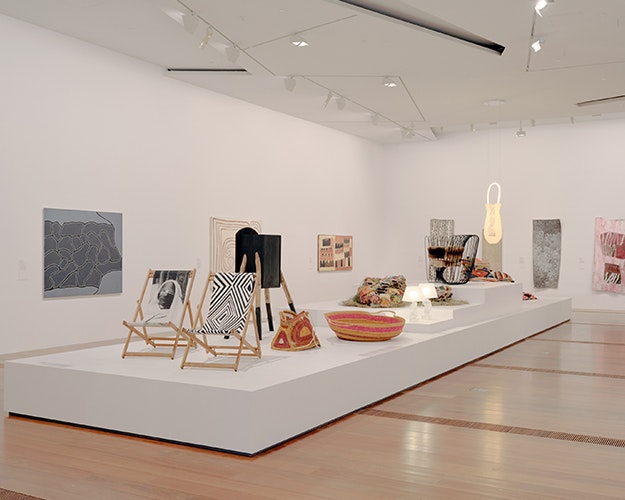A wide photo of a gallery room in The Ian Potter Centre: NGV Australia