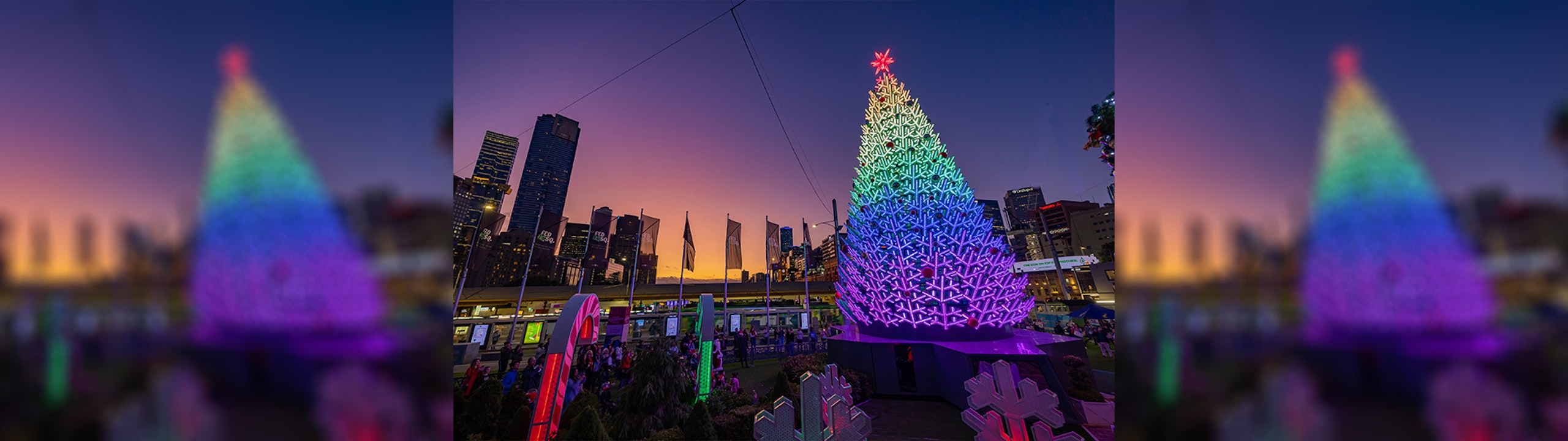 Christmas Tree Lighting Fed Square, Melbourne Australia